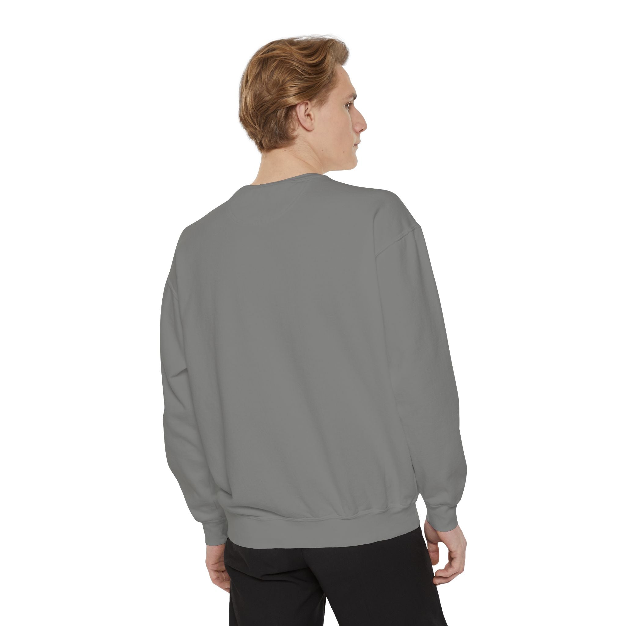 NVDC Minimal Sweatshirt — Garment-Dyed Coral Crewneck
