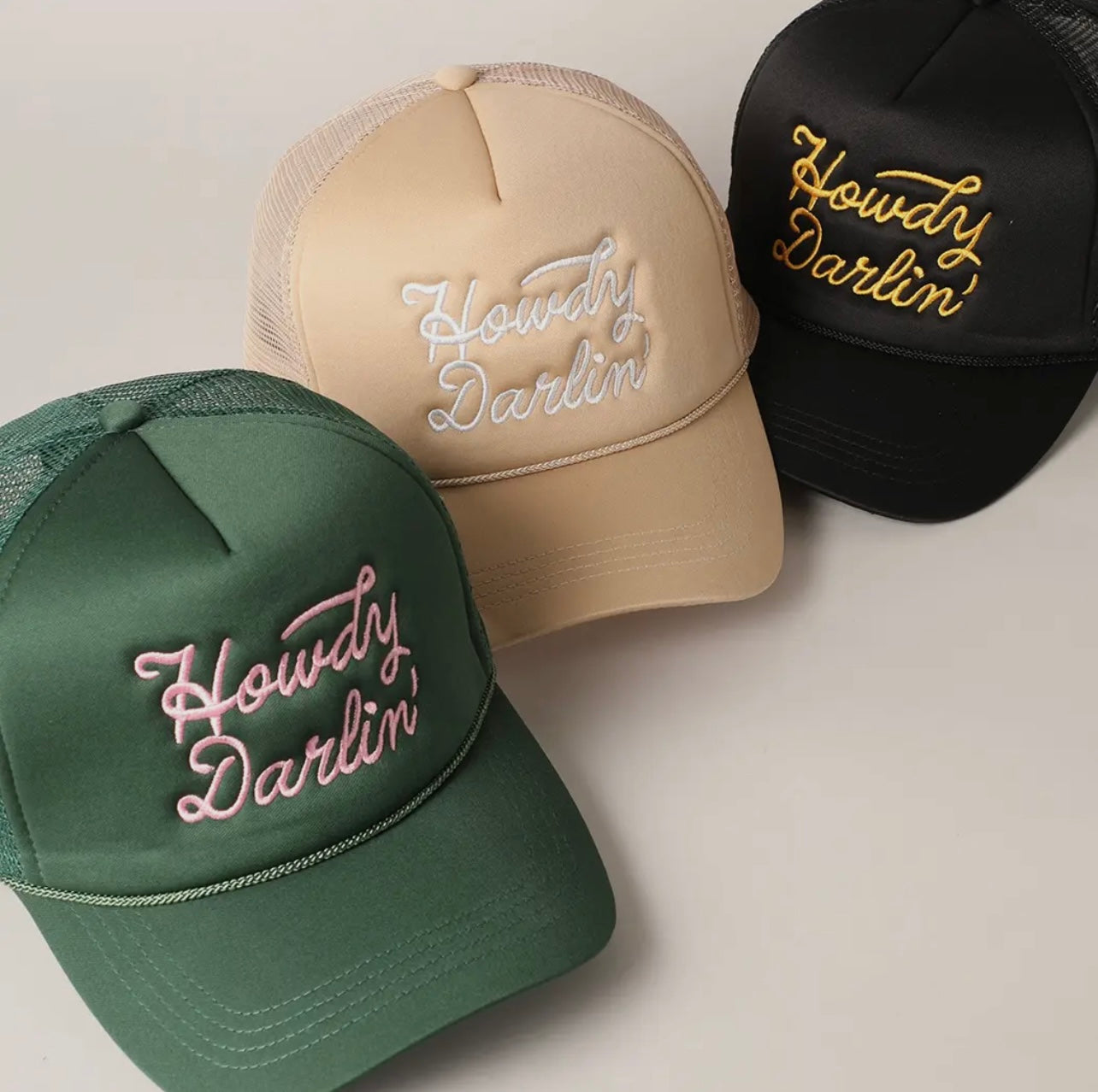 ‘Howdy Darling’ Embroidered Hat