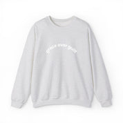 Grace Over Guilt Crewneck Sweatshirt — "always my dignity"