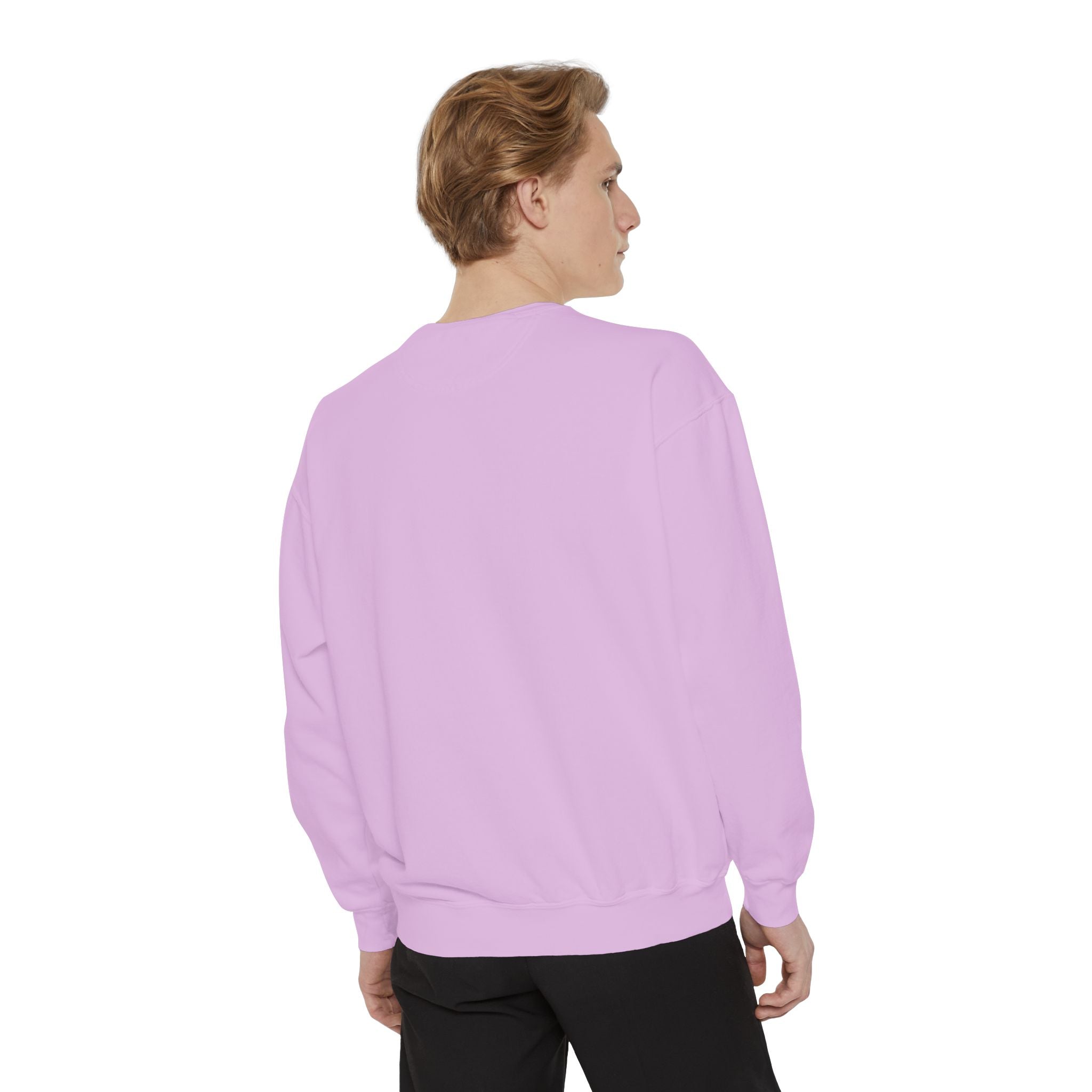 NVDC Minimal Sweatshirt — Garment-Dyed Coral Crewneck