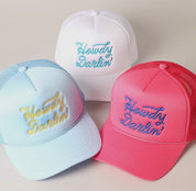‘Howdy Darling’ Embroidered Hat