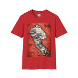 Indus Civilization Map in Vintage Sketch Style T-Shirt
