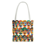 Colorful Artistic Faces Tote Bag