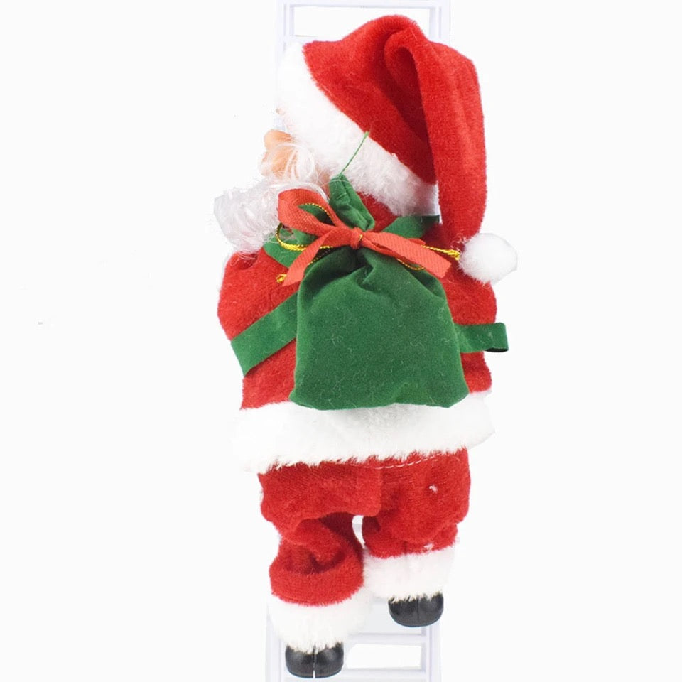 Christmas Electric Santa Claus Climbing Rope or Ladder Plush Doll Creative Music Xmas Tree Decor Birthday festival Kids gifts ,Toys