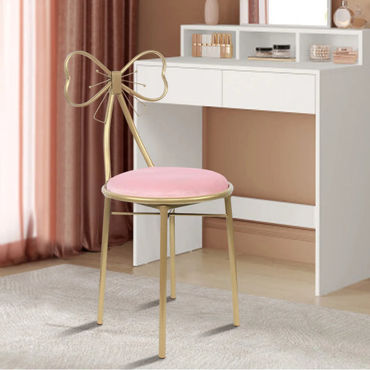 Light Pink Butterfly Chair Rugged Vanity Chair Practical Furniture