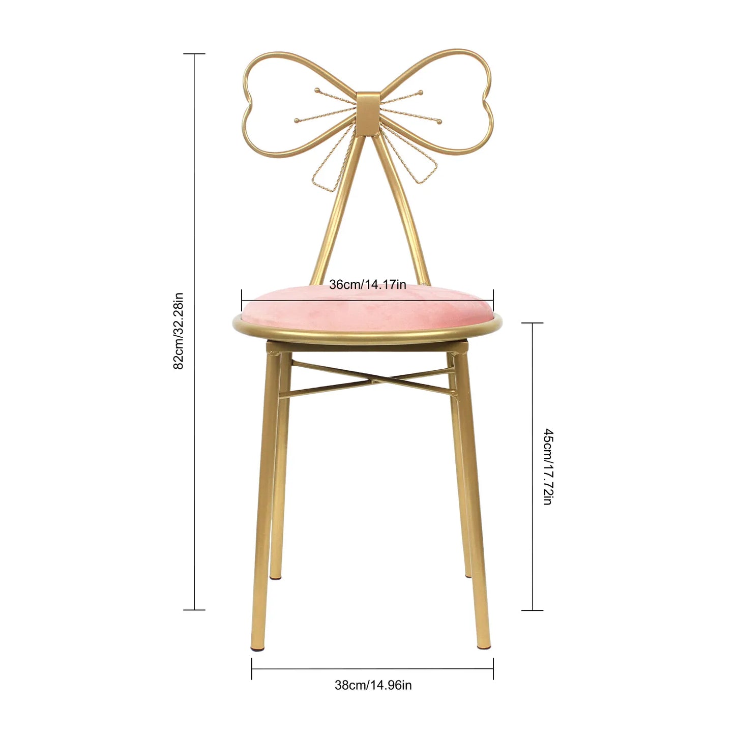 Light Pink Butterfly Chair Rugged Vanity Chair Practical Furniture