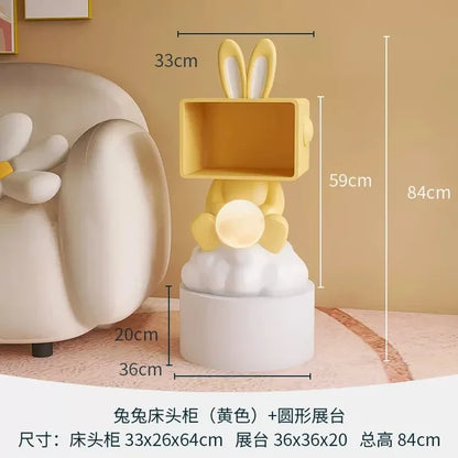 Minimalist Lamp Nightstands Living Room Small Space Kawaii