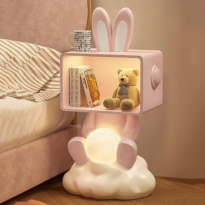 Minimalist Lamp Nightstands Living Room Small Space Kawaii