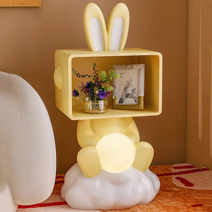 Minimalist Lamp Nightstands Living Room Small Space Kawaii