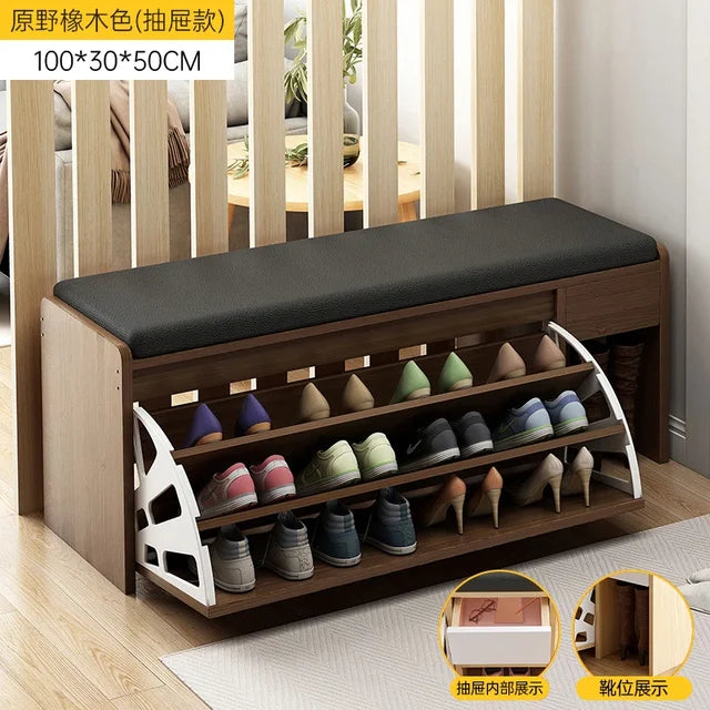 Storage Nordic Shoe Cabinets Design Living Room Minimalist