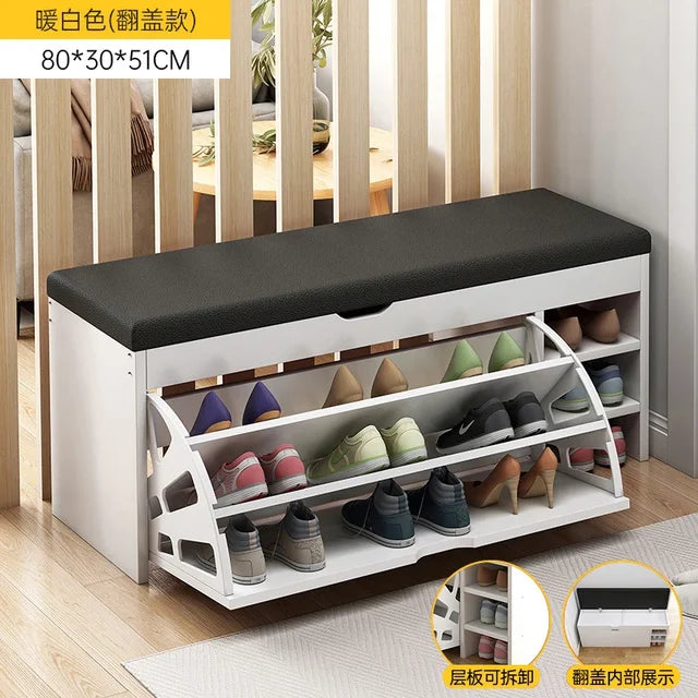 Storage Nordic Shoe Cabinets Design Living Room Minimalist