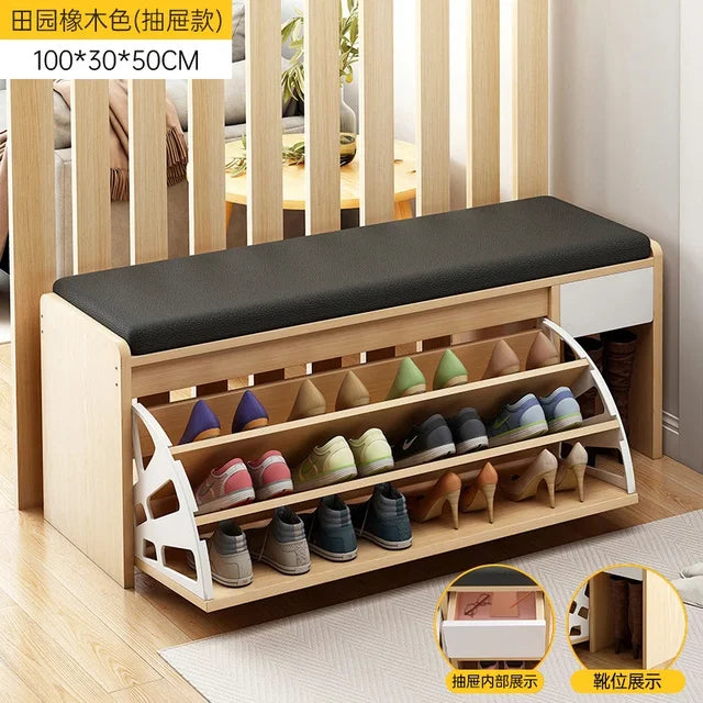 Storage Nordic Shoe Cabinets Design Living Room Minimalist