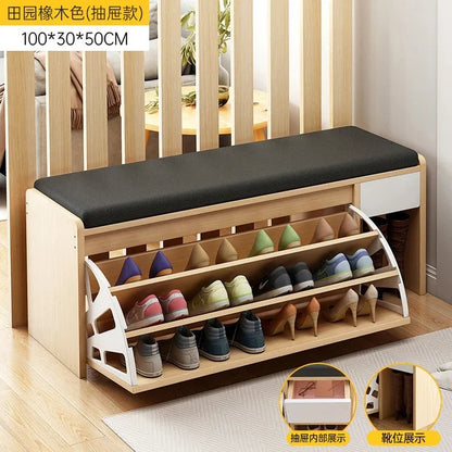 Storage Nordic Shoe Cabinets Design Living Room Minimalist