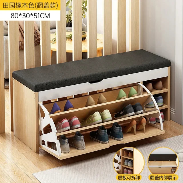 Storage Nordic Shoe Cabinets Design Living Room Minimalist