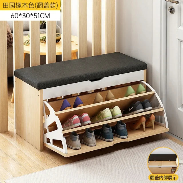 Storage Nordic Shoe Cabinets Design Living Room Minimalist