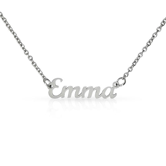 Custom Name Necklace Silver and 18k Gold Plated