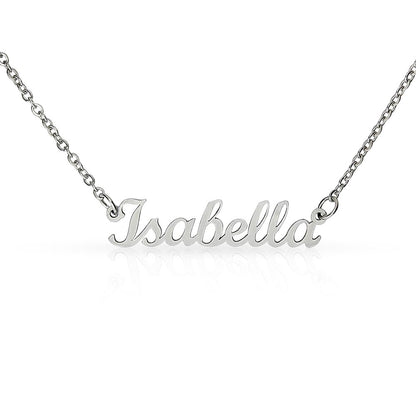 Custom Name Necklace Silver and 18k Gold Plated