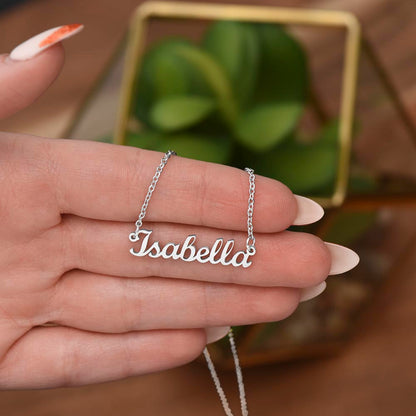 Custom Name Necklace Silver and 18k Gold Plated