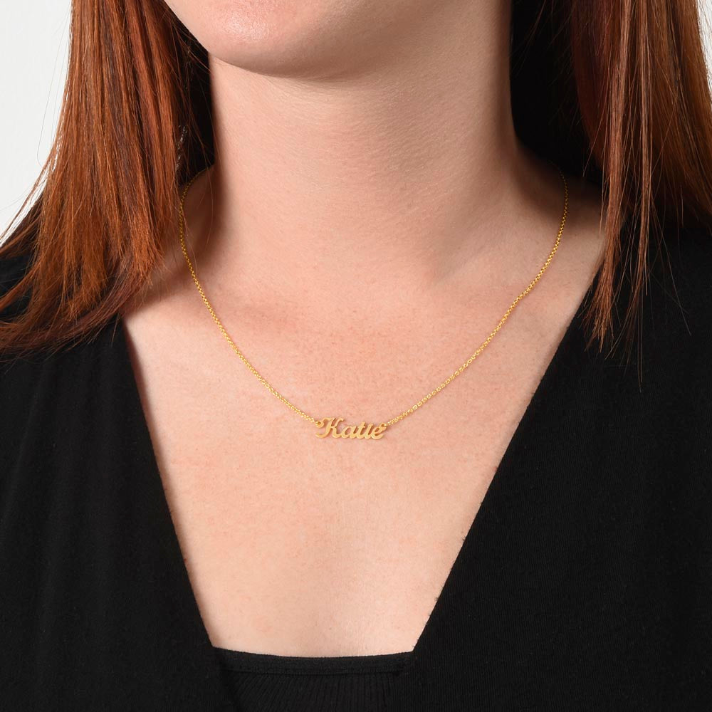 Custom Name Necklace Silver and 18k Gold Plated