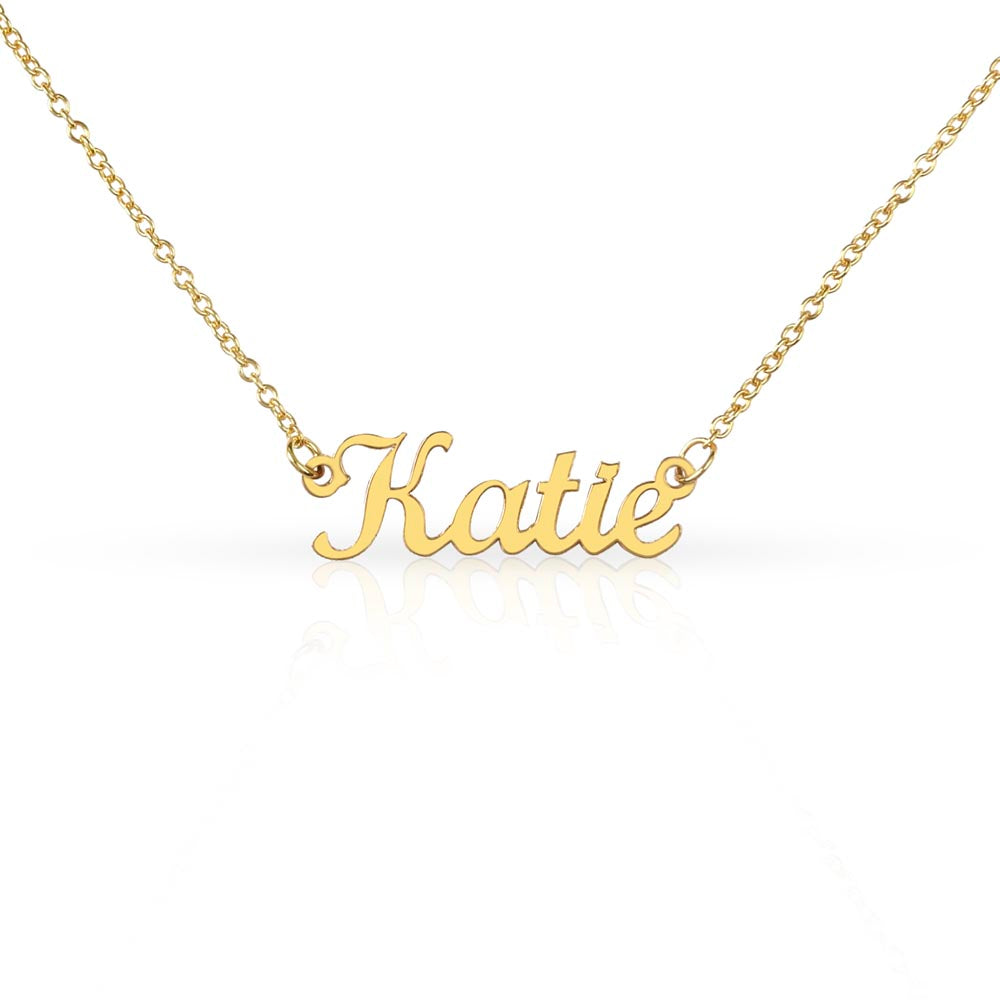 Custom Name Necklace Silver and 18k Gold Plated