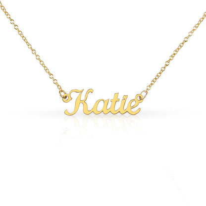 Custom Name Necklace Silver and 18k Gold Plated