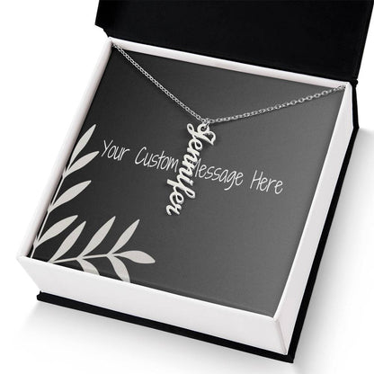 Unique Personalized Vertical Name Necklace