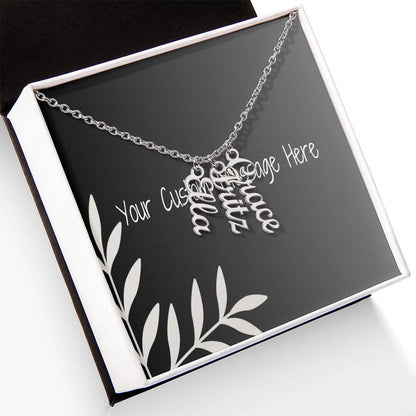 Unique Personalized Vertical Name Necklace