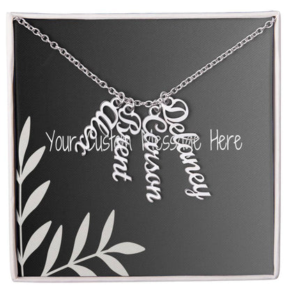 Unique Personalized Vertical Name Necklace