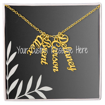 Unique Personalized Vertical Name Necklace