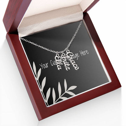 Unique Personalized Vertical Name Necklace