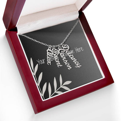 Unique Personalized Vertical Name Necklace