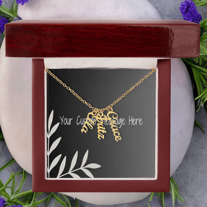 Unique Personalized Vertical Name Necklace