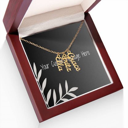 Unique Personalized Vertical Name Necklace