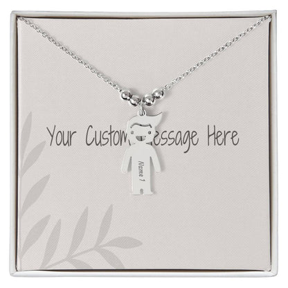 Engraved Kids Charm Necklace