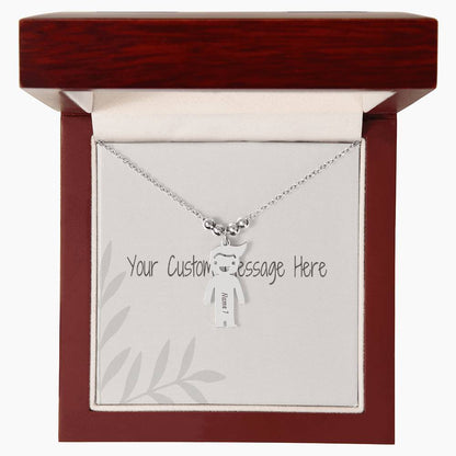 Engraved Kids Charm Necklace