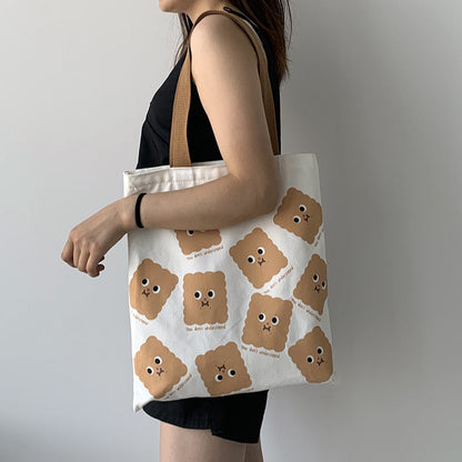 Single-Shoulder Canvas Tote Bag