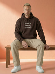 Silence is also strength - Embroidered Hoodie