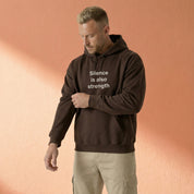 Silence is also strength - Embroidered Hoodie