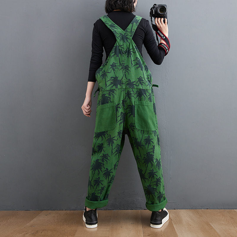 Straight Green Jumpsuit