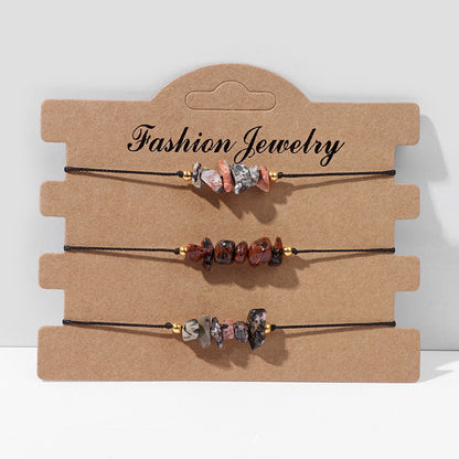 Natural Stone Bracelet set of 3