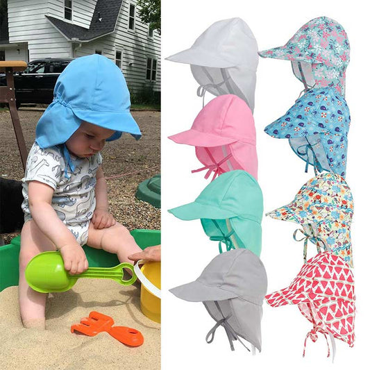 Quick-drying l Children Bucket Hats For 3 Months To 5 Years Old Kids Wide Brim Beach UV Protection Outdoor Essential Sun Caps