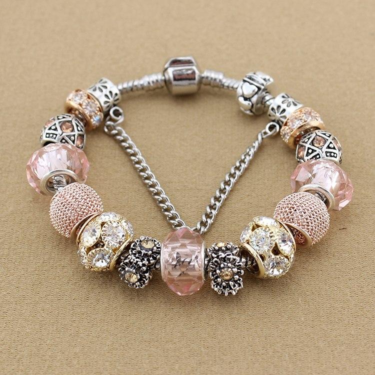 Topas-Kristall-Edelstein-Charm-Armband