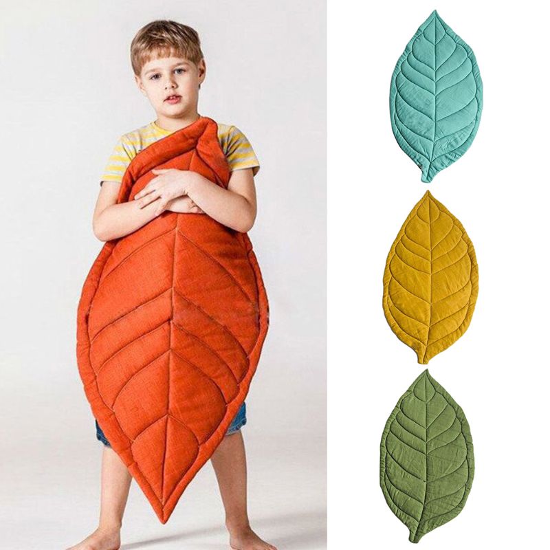 Leaf Shape Soft Crawling Play Mat for Newborn ,Kids and Children Room