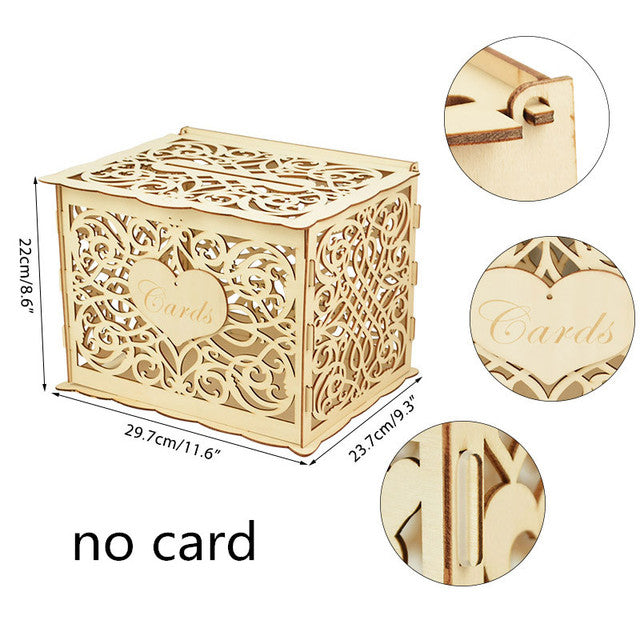 Wooden Gifts Card Boxe