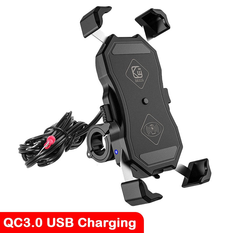 Motorcycle/Bike Phone Holder with Wireless Fast Charging