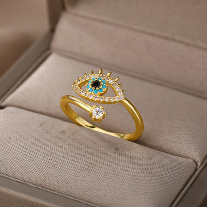 Türkische blaue Evil Eye Ringe