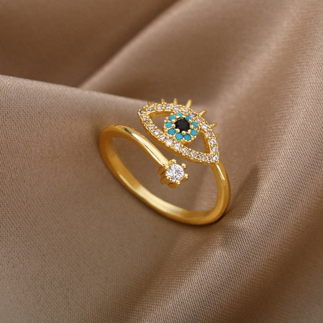 Türkische blaue Evil Eye Ringe