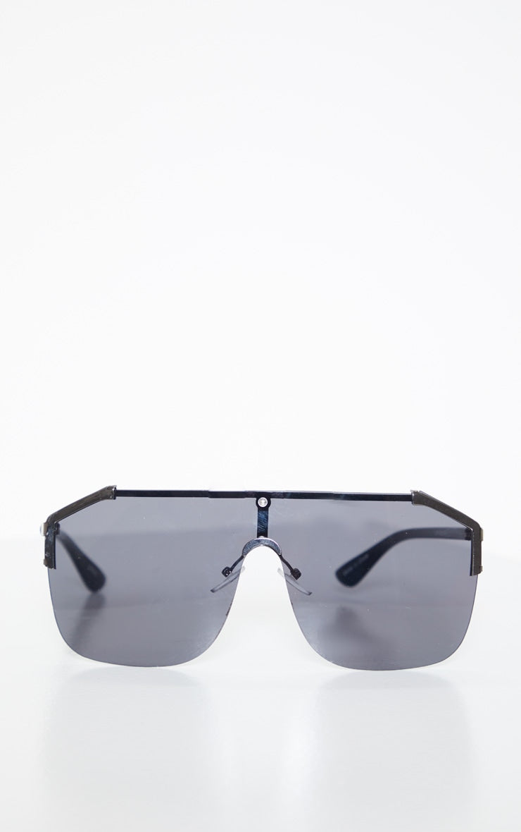 Black Oversized Tinted Sunglasses