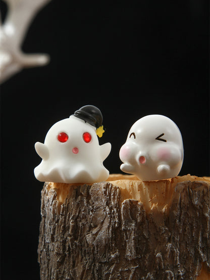 8pcs Miniature Bat Ghost Garden Ornaments, Halloween ornaments, Halloween gifts