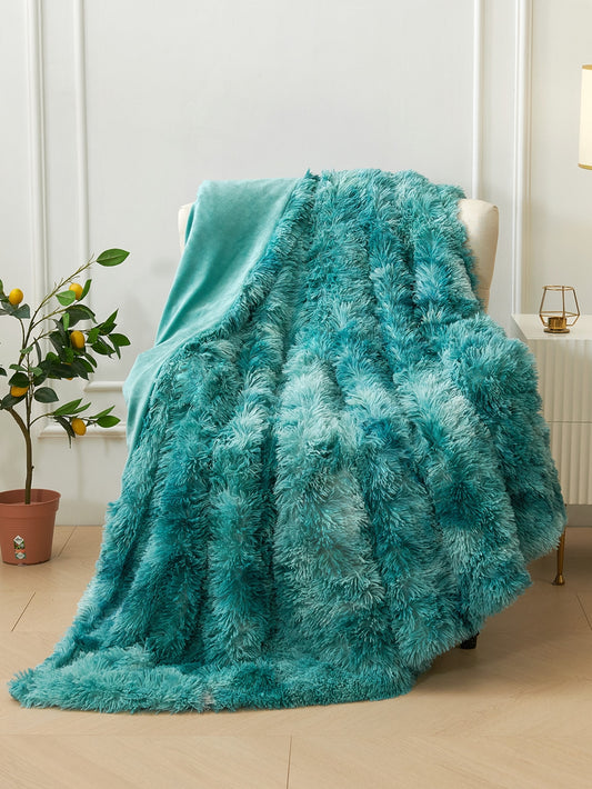 1pc Tie Dye Fuzzy Blanket